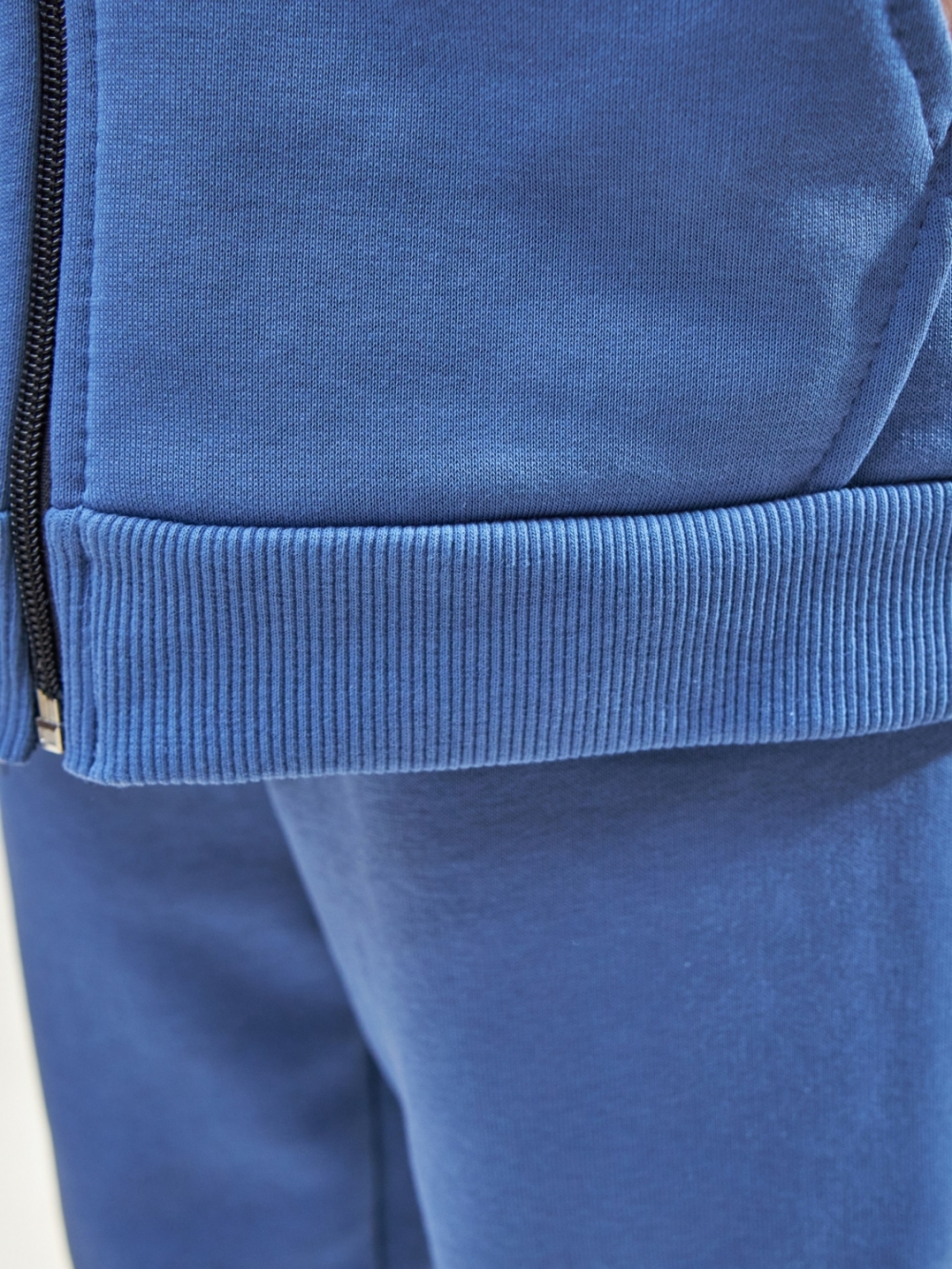 328-ДЖ. Костюм детский  на молнии, джинса хлопок 65%, 35% ПЭ, 3-х нитка без начеса 98,104,110,116