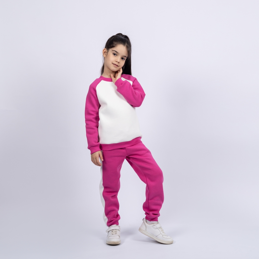 314-М. Свитшот + Штаны, малина, хлопок 65%, 35% ПЭ, 3-х нитка (начес) 98,104,110,116