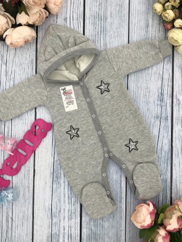 Купить оптом 219-С. Комбинезон ясельный, хлопок 65%, 35% ПЭ, футер с начёсом 62.68,74 в Калуге